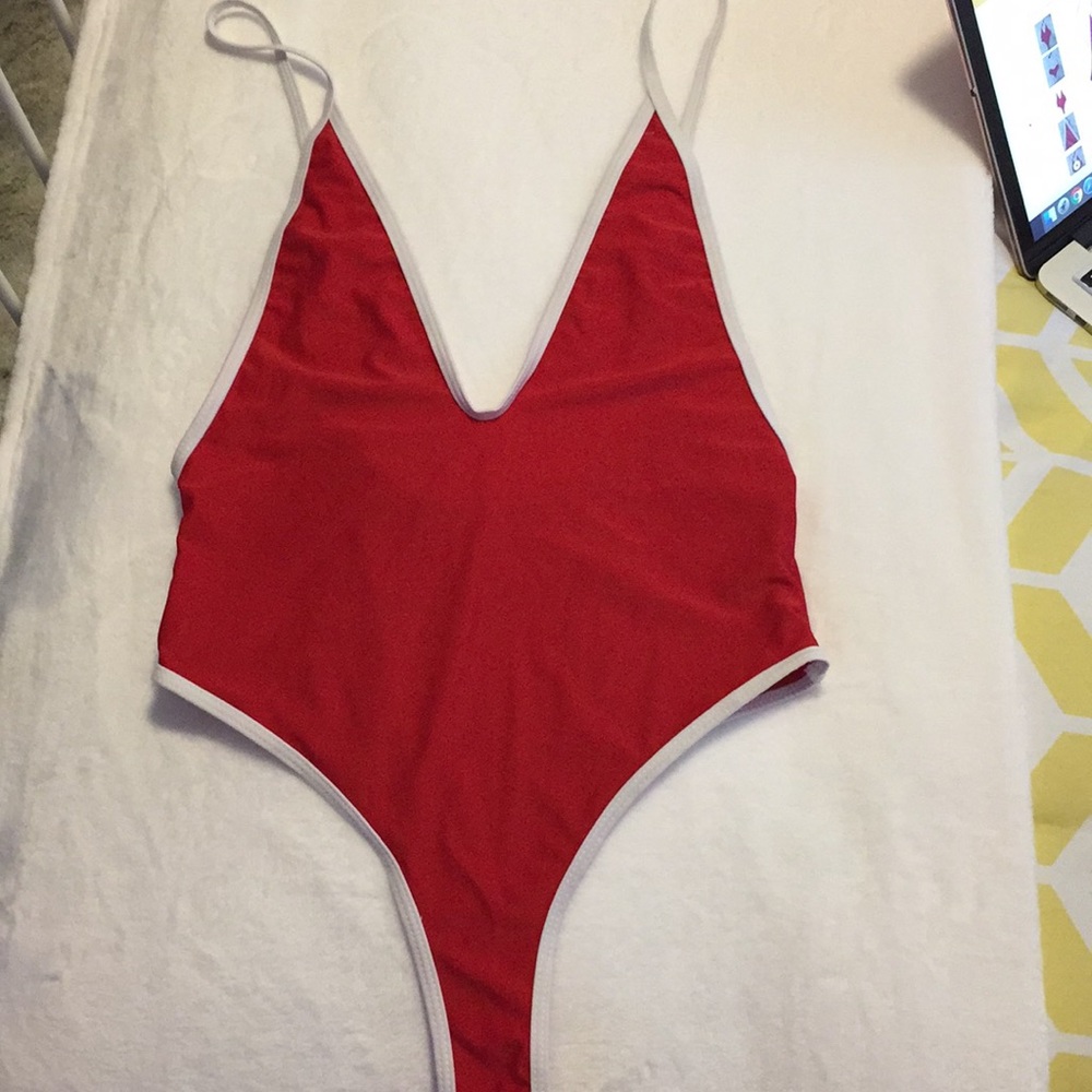 High leg cheeky one piece